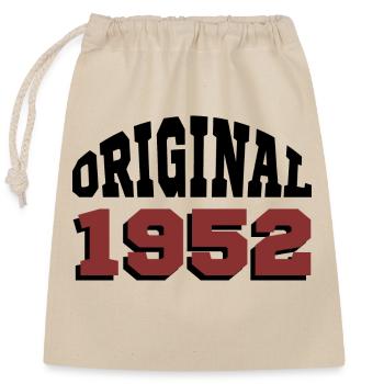 Original 1952 - Closable cotton gift bag (25x30cm) - nature - Front