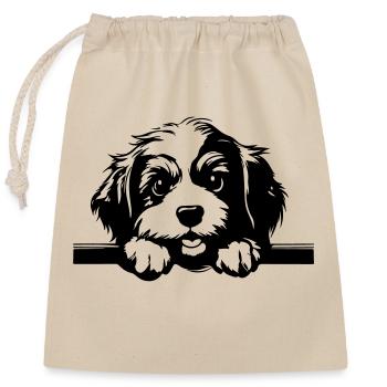 Havanese - Closable cotton gift bag (25x30cm) - nature - Front