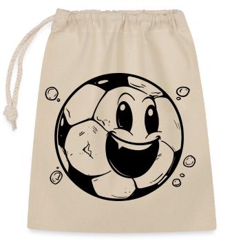 Bande dessinée de football - Sac cadeau en coton avec cordon (25 x 30 cm) - nature - Devant
