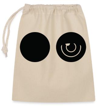 The Blink Eye Ball - Closable cotton gift bag (25x30cm) - nature - Front