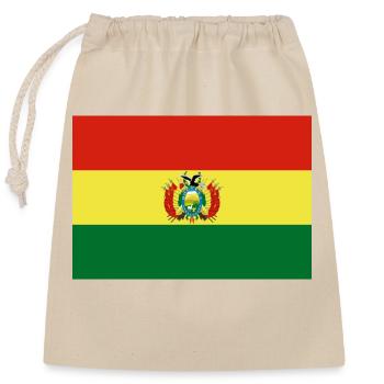 Bolivien - Verschließbarer Geschenkbeutel aus Baumwolle (25x30cm) - Natur - Vorne