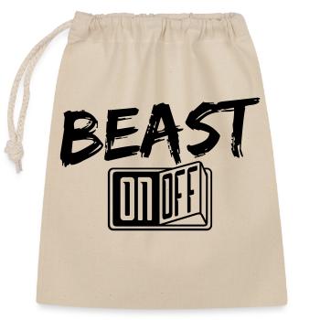 bodybuilder bête monstre de la mode forte kaempfer fitn - Sac cadeau en coton avec cordon (25 x 30 cm) - nature - Devant