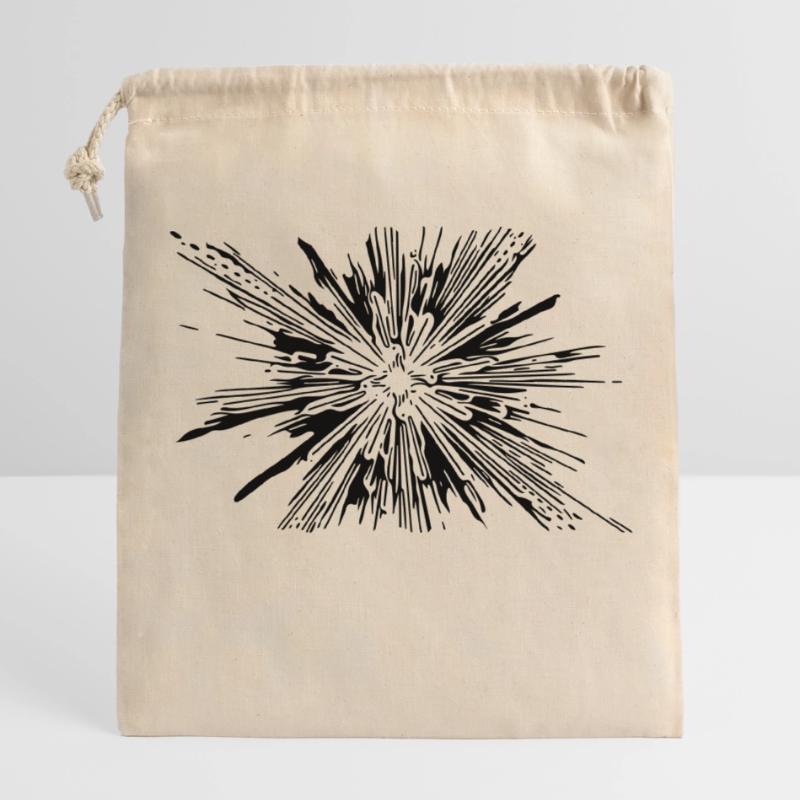 Vector Splash Explosion Closable cotton gift bag (25x30cm)