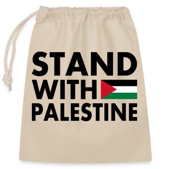 palestina - Closable cotton gift bag (25x30cm) - nature - Front
