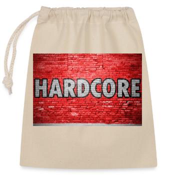 Graffiti mural de briques hardcore - Sac cadeau en coton avec cordon (25 x 30 cm) - nature - Devant