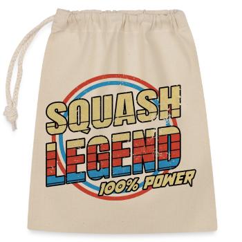 Légende du squash - Sac cadeau en coton avec cordon (25 x 30 cm) - nature - Devant