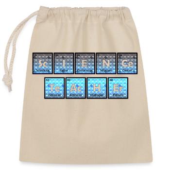 Science Science Scientist Physics Lab DNA - Closable cotton gift bag (25x30cm) - nature - Front