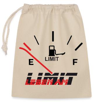 Life at the limit - Closable cotton gift bag (25x30cm) - nature - Front