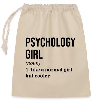 psychologie - Sac cadeau en coton avec cordon (25 x 30 cm) - nature - Devant