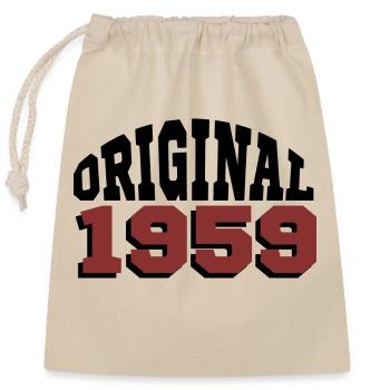 Original 1959 - Sac cadeau en coton avec cordon (25 x 30 cm) - nature - Devant