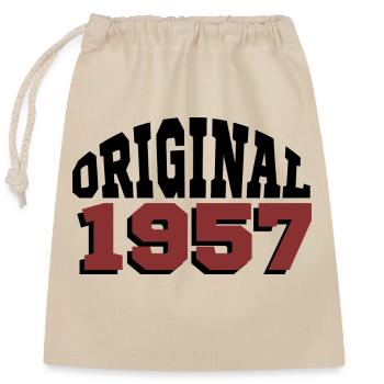 Original 1957 - Sac cadeau en coton avec cordon (25 x 30 cm) - nature - Devant