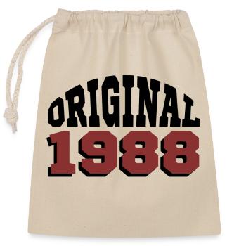 Original 1988 - Closable cotton gift bag (25x30cm) - nature - Front