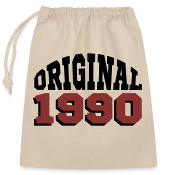 Original 1990 - Closable cotton gift bag (25x30cm) - nature - Front