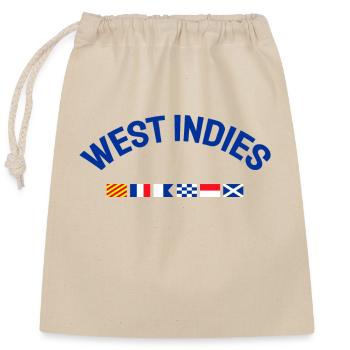 West Indies Flags - Karibik - Caribbean - Flaggen - Closable cotton gift bag (25x30cm) - nature - Front