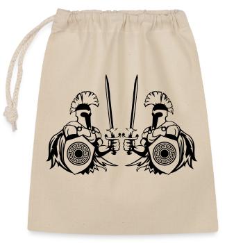 Spartiates - Sac cadeau en coton avec cordon (25 x 30 cm) - nature - Devant