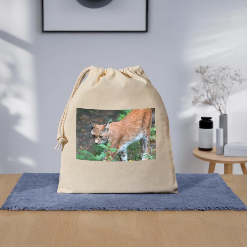 Eurasischer Luchs oder Nördlicher Luchs Verschließbarer Geschenkbeutel aus Baumwolle (25x30cm)