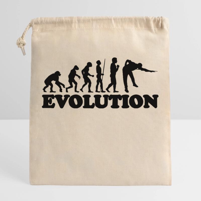 Idée Billard Billard Billard Evolution Evolution Sac cadeau en coton avec cordon (25 x 30 cm)