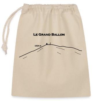 The Grand Ballon - Closable cotton gift bag (25x30cm) - nature - Front