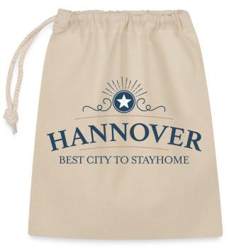 Hannover - Verschließbarer Geschenkbeutel aus Baumwolle (25x30cm) - Natur - Vorne