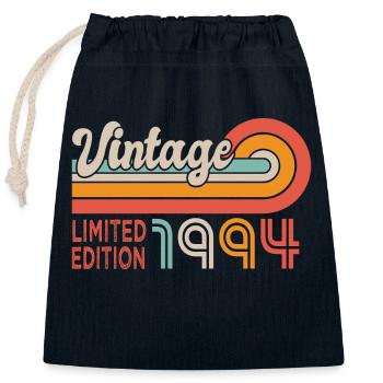 1994 Birthday Born in 1994 - Closable cotton gift bag (25x30cm) - navy - Front