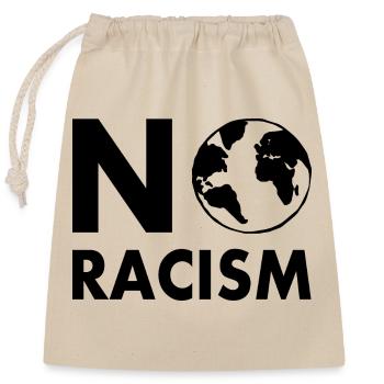 No racism - Sac cadeau en coton avec cordon (25 x 30 cm) - nature - Devant
