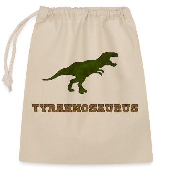Dino Tyrannosaurus Rex Dino préféré - Sac cadeau en coton avec cordon (25 x 30 cm) - nature - Devant