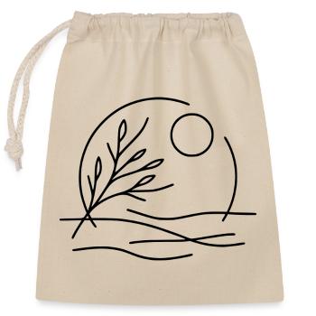 Haïku - Poésie de la nature - Sac cadeau en coton avec cordon (25 x 30 cm) - nature - Devant