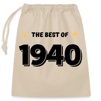 Best of 1940 - Sac cadeau en coton avec cordon (25 x 30 cm) - nature - Devant