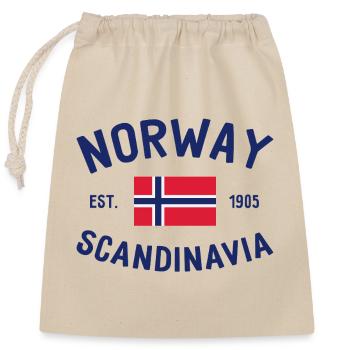Norway - Norge - Norwegen - Scandinavia - 1905 - Verschließbarer Geschenkbeutel aus Baumwolle (25x30cm) - Natur - Vorne