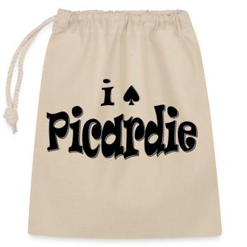 I love Picardie - Closable cotton gift bag (25x30cm) - nature - Front