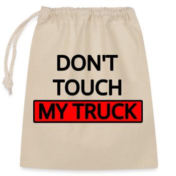 Truck - Verschließbarer Geschenkbeutel aus Baumwolle (25x30cm) - Natur - Vorne