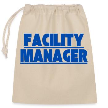 Facility Manager Haustechniker Hausmeister - Verschließbarer Geschenkbeutel aus Baumwolle (25x30cm) - Natur - Vorne