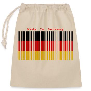 German Heart - Closable cotton gift bag (25x30cm) - nature - Front