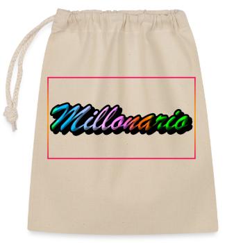 201433 - Closable cotton gift bag (25x30cm) - nature - Front