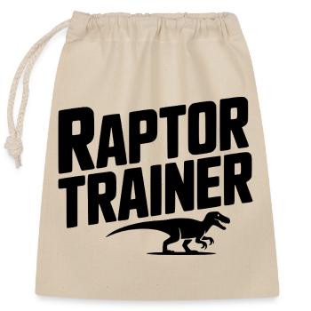Raptor Trainer - Closable cotton gift bag (25x30cm) - nature - Front