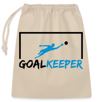 goalkeeper cool torschuss torwart torhueter halten - Verschließbarer Geschenkbeutel aus Baumwolle (25x30cm) - Natur - Vorne