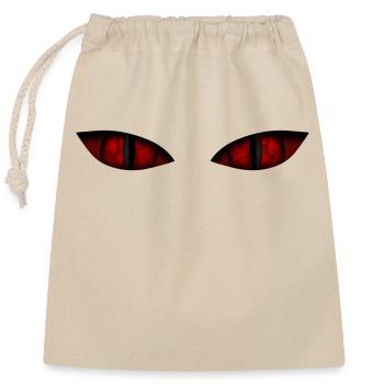 Evil eyes - Closable cotton gift bag (25x30cm) - nature - Front