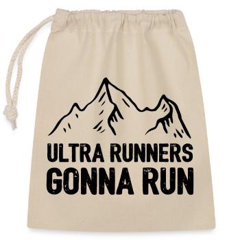 Ultra Runners Gonna Run - Verschließbarer Geschenkbeutel aus Baumwolle (25x30cm) - Natur - Vorne