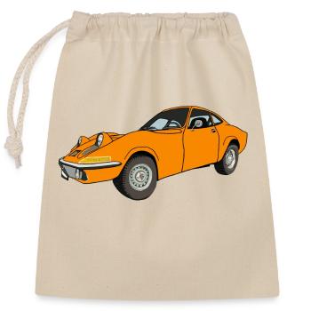 Gt Auto Oldtimer - Verschließbarer Geschenkbeutel aus Baumwolle (25x30cm) - Natur - Vorne