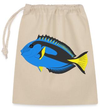 paletten doktorfisch aquarium fisch - Verschließbarer Geschenkbeutel aus Baumwolle (25x30cm) - Natur - Vorne
