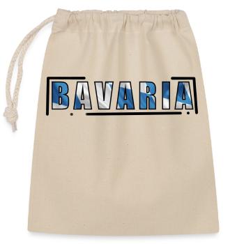 Bavière _ 02 - Sac cadeau en coton avec cordon (25 x 30 cm) - nature - Devant