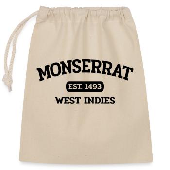 Monserrat - Plymouth - Caribbean - West Indies - Closable cotton gift bag (25x30cm) - nature - Front