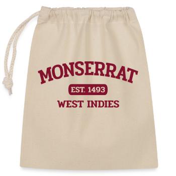 Monserrat - Plymouth - Caraïbes - Antilles - Sac cadeau en coton avec cordon (25 x 30 cm) - nature - Devant