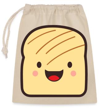 Handful - Closable cotton gift bag (25x30cm) - nature - Front
