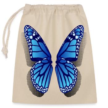 Monarc butterfly wings - Closable cotton gift bag (25x30cm) - nature - Front