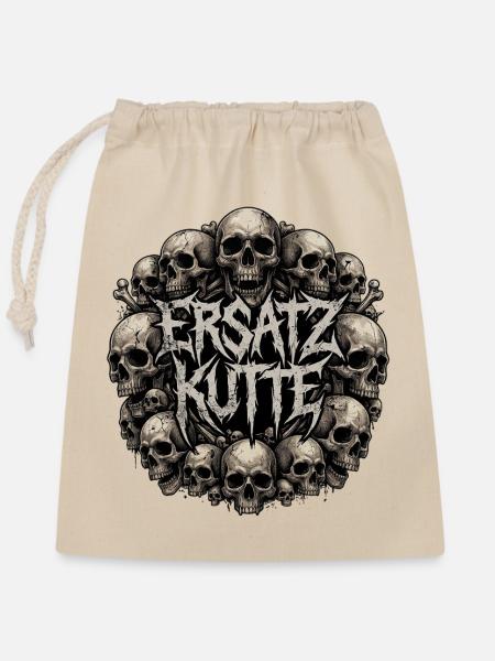 Heavy Metal Ersatz Kutte - Verschließbarer Geschenkbeutel aus Baumwolle (25x30cm) - Natur