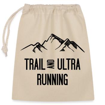 Trail Running et Ultra Running - Sac cadeau en coton avec cordon (25 x 30 cm) - nature - Devant