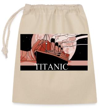 Titanic - Closable cotton gift bag (25x30cm) - nature - Front