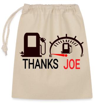 Petrol station - speedometer - Closable cotton gift bag (25x30cm) - nature - Front