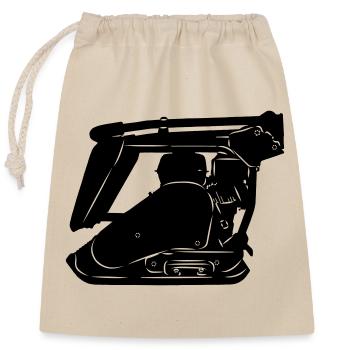 Stratemaker vibrating machine or vibrating plate - Closable cotton gift bag (25x30cm) - nature - Front
